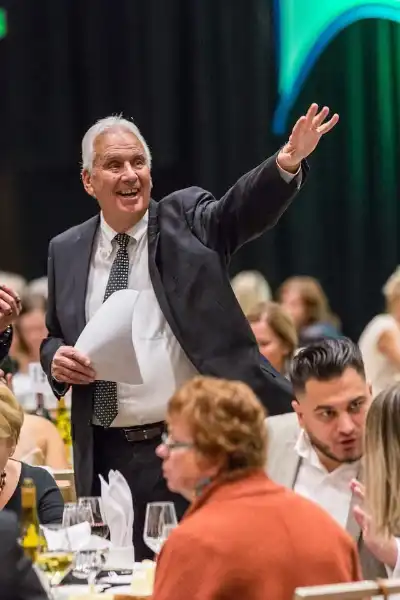Still shot of Len Stevens at HOF Gala ~2016